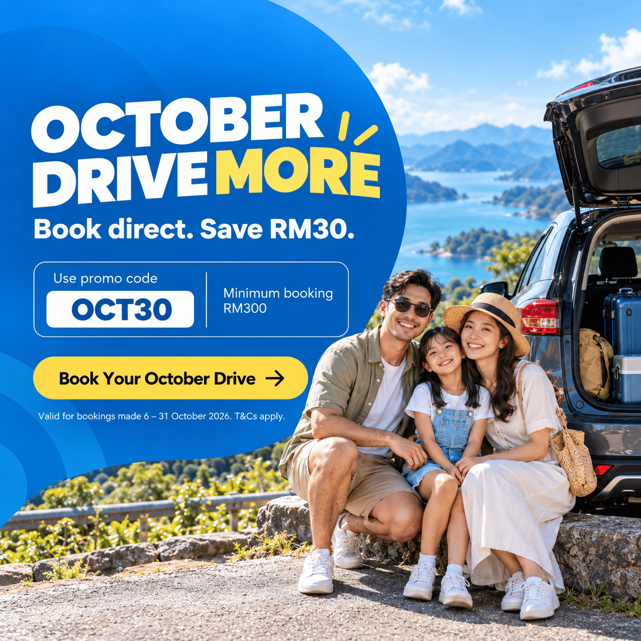 MKAZ October Drive More car rental promotion